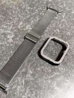 ☆新品☆Apple Watch キラキラ ケース ブラック45mm
