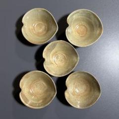 伊賀焼　食器　丸皿　５枚組　谷本景　　　#75 伊賀焼【販売】菓子器