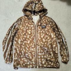 極美品 現行 BURBERRY バンビ ロゴ入り 鹿模様 フード付きジャケット