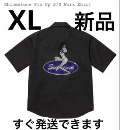 Supreme Rhinestone Pin Up S/S Work Shirt - メルカリ