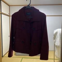 BURBERRY バーガンディ ピーコート 38 - メルカリ