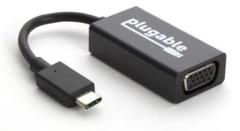 Plugable USB-C - VGA 変換アダプター 60Hz までに対応
