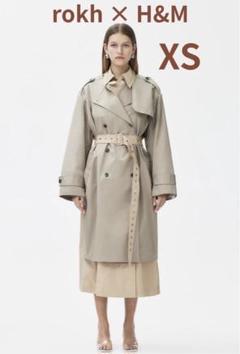 rokh H&M ツーピースツイルトレンチコート XS 【4/24まで出品