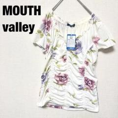 【新品未使用】MOUTH valley フラワープリント半袖カットソーふりふり