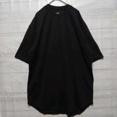 GU ジーユー メンズ オーバーサイズ ブラック Tシャツ ゆるダボ