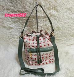 レスポートサック　苺柄ショルダーバッグ　美品 お値下げしました！ 新品、未使用 レスポートサックいちご柄