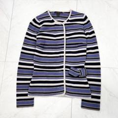 【希少】ルイヴィトン ロングカーディガン XS ネイビー アンゴラ ファー 希少】ルイヴィトン ロングカーディガン XS ネイビー アンゴラ