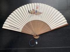 京都老舗店　宮脇賣扇庵　 神代杉扇型フレームちりめん押絵凧揚げ風景のオブジェ 京都老舗店 宮脇賣扇庵 神代杉扇型フレームちりめん押絵凧揚げ
