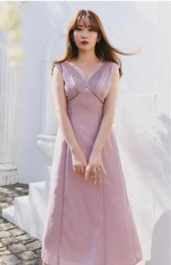 Herlipto　Lace Trimmed Jacquard Dress