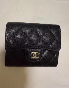 CHANEL マトラッセ　ラムスキン　三つ折り長財布 ブラック　A13 正規品 CHANEL シャネル ラムスキン マトラッセ 三つ折り 長財布