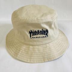 Thrasher コットンツイル 刺繍 バケットハット アイボリー スラッシャーのサムネイル