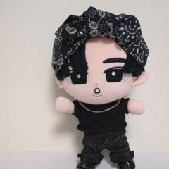 すのチル　チルぬい　BIGぬい　ヘアバンド&リボン　Snow Man　黒　目黒蓮のサムネイル
