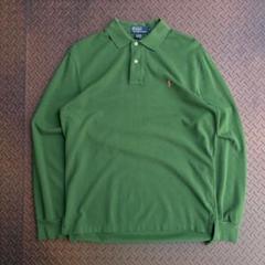 90s Polo Ralph Lauren ポロシャツ L/S オレンジポニーのサムネイル