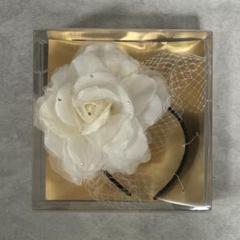 ヘッドドレス　フラワー　カチューシャ　結婚式　髪飾り　花冠　パーティー