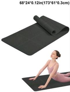 【新品未使用】黒 ヨガマット 173cm x 61cm x 0.3cm