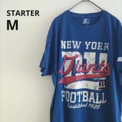 古着 STARTER レディース Tシャツ GIANTS ブルー フットボール