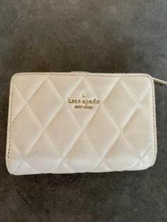 kate spade キルティング二つ折り財布 ホワイト - メルカリ
