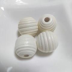 ウッドビーズ 4個(2ペア) 150円