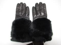 定価3万 マッキントッシュ 新品！ラビット×カシミヤ 羊革手袋 グローブ 黒 定価3万 マッキントッシュ 新品！ラビット×カシミヤ 羊革手袋