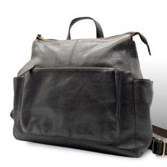 美品 1233 Fes フェス リュック レザー 本革 A4 ダークブラウン 美品 1233 Fes フェス リュック レザー 本革 A4 ダークブラウン