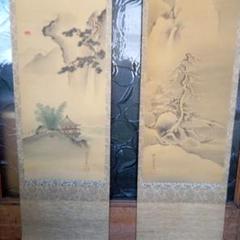 ♥掛軸　【模写】　狩野　晴川院　掛け軸　骨董品 Yahoo!オークション -「晴川院」(美術品) の落札相場・落札価格