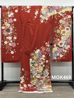 振袖 仮絵羽 刺繍 銀彩 紋意匠 洋花 大輪 モダン 正絹 未仕立て品 八掛付き 振袖 仮絵羽 舞台衣装 金彩 刺繍 紋意匠 正絹 未仕立て品 八掛