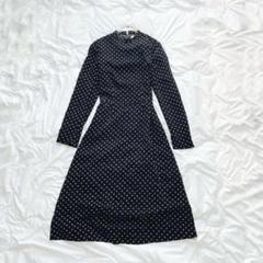 美品✨ザ・シンゾーン　オリジナルドット　ワンピース　黒　XS