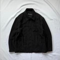 size L】DOCKERS ドッカーズ 襟レザー ウール ブルゾン | Lifeusedclothing