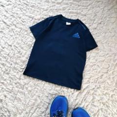 キッズ　Tシャツ　半袖　アディダス　adidas ネイビー　サッカー 130