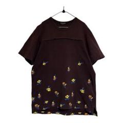 ●コムデギャルソン ガール●フロッキープリント 花柄 フラワー Tシャツ 8040000687957_1.jpg
