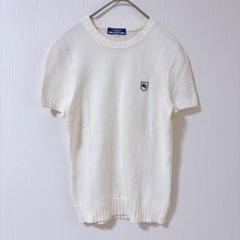 美品]BURBERRYBLUELABEL 白ニット 半袖ニット 38カシミヤ混