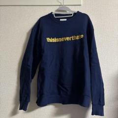 Thisisneverthat ネバザ トレーナー ネイビー 新品 正規品 Thisisneverthat トレーナー タグ付き ネイビー L
