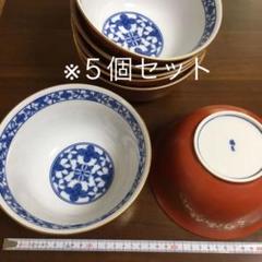 【値下げ】橘吉 たち吉 丼 どんぶり 朱赤 金彩