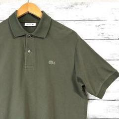LACOSTE ラコステ　ポロシャツ　オリーブ　L1212 日本製　鹿の子