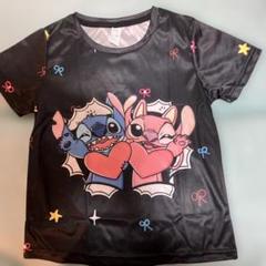 子供服・Disneyリロアンドスティッチ黒のTシャツ130