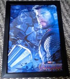 アベンジャーズ ポスター エンドゲーム ソー 額縁付き 送料無料