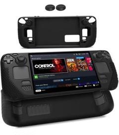 SteamDeckケース スチームデッキクリアーシェル TPUカバー ブラック