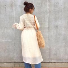 カスタネ バックレースワンピース