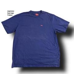supremeシュプリームボックスロゴTシャツネイビーL超人気完売品フェード