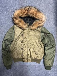 N2B y2k military fur jacket opium