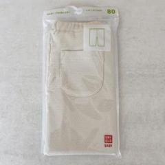 UNIQLO ベビー レギンス 7分丈 カノコ 80 オフホワイト アイボリーのサムネイル