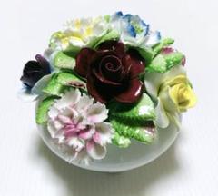 ロイヤルドルトン ミクスドフラワー アンティーク 陶花 ボーンチャイナ