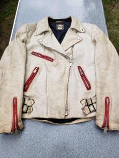 ECHTES LEDER　ダブルストラップ　ダブルレザーライダース　バイカーのサムネイル