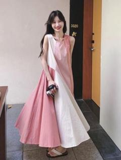 大人気❤️スプリングロングワンピース 女子会にぴったり✨