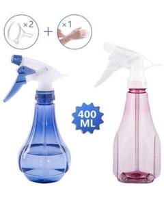【2個セット】空の透明 スプレーボトクリーニング製品、霧吹き植物、の詰め替え可能