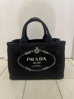 o23【美品】プラダ　三角ロゴ カナパS ブラック　2wayショルダーバッグ PRADA - o23【美品】プラダ 三角ロゴ カナパS ブラック 2way