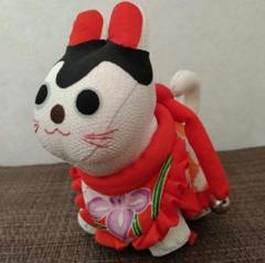 ちりめん細工　犬張子　ハンドメイド　張り子犬