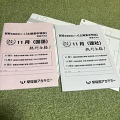 早稲田アカデミー　NN早実　前期 国算理社テキスト　2020年度　中古 早稲田アカデミー NN早実 前期 国算理社テキスト 2020年度 中古