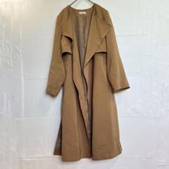 専用★極美品♡ アメリ　トレンチコート　ロング　ベージュ　バイカラー　ベルト付き セール】パイピングデザインロングコート（トレンチコート