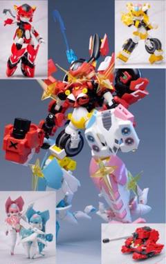 魔姫変形 全種セット Amazon | 大火鳥玩具 魔姫変形シリーズ 疾速紅音(スカーレット